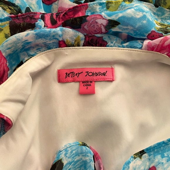 💙🌸💐Betsey Johnson Floral Ruffle Dress - Picture 4 of 4